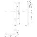 Buitenhandgreep Hoppe New-York 92 PZ (plaat 3347N) F1 / pce