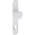 Hoppe 92 PZ boltrekker (plaat 3357N) wit F9016 / pce