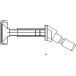 Mounting Bracket 150.55.3.12, 45°, single side installation, 55-85mm, white (set of 2 pieces) / pc