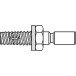Bracket 195.48 (48mm) one side invisible mounting for PVC/ALU (set of 2 pieces) / pc