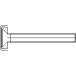 Mounting Bracket 150.00, One-Sided Installation, M12x70mm (30-40mm), Stainless Steel (Set of 2 Pieces) / pc