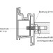 Fixation 195.28.4 invisible pour PVC/ALU, pour Ø21mm/S/Volet (set de 2 pièces) / pce