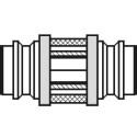 Fixation 260.00.4 (verre) pour Ø21mm/S/Volet (set de 2 pièces) / pce