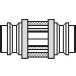 Fixation 260.00.4 (verre) pour Ø21mm/S/Volet (set de 2 pièces) / pce