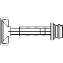 Fixation 150.55.4 1coté (55-85mm) pour Ø21mm et volet, inox (set de 2 pièces) / pce