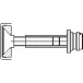 Fixation 150.55.4 1coté (55-85mm) pour Ø21mm et volet, inox (set de 2 pièces) / pce