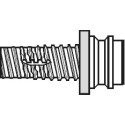 Fixation invisible 195.48.5 pour PVC/ALU, Arc et ES4010...b (set de 2 pièces) / pce