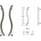 Tirant de porte S Ø25 450mm...