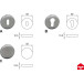 Paire d'entrées BB rondes inox L&L Home / pce