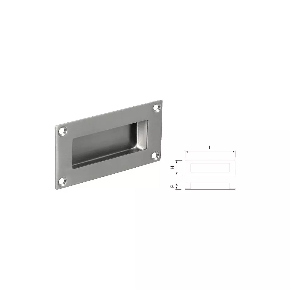 Cuvette rectangle intérieur carré en...