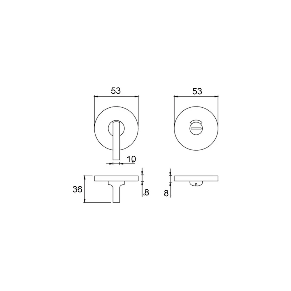 L&L Office inox hendel WC-set...