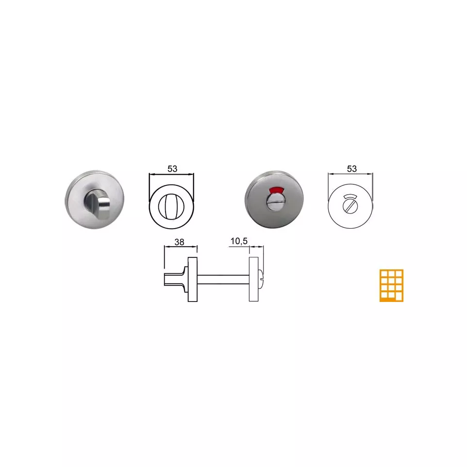 Stainless Steel WC Indicator Bolt...
