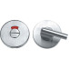 Paire de rosaces WC libre/occupé Ø53 x 6mm Office Slim inox / pce