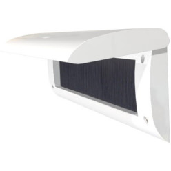 Briefgleuf met borstel en design klep wit / pce