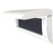 Briefgleuf met borstel en design klep wit / pce