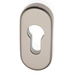 Rosace de sécurité ovale PZ épaisseur 9mm Alu F9 / pce