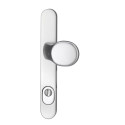 Security Door Handle Set on Plates SKG*** Lever/Knob PZ 92mm ZA Stainless Steel (without screws or spindle) / pc