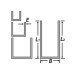Profil U en aluminium brut 10x10x10mm / 6m