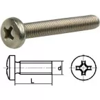 Vis à métaux inox A2 tête cylindrique DIN 7985H Ø5x30mm / 200pce
