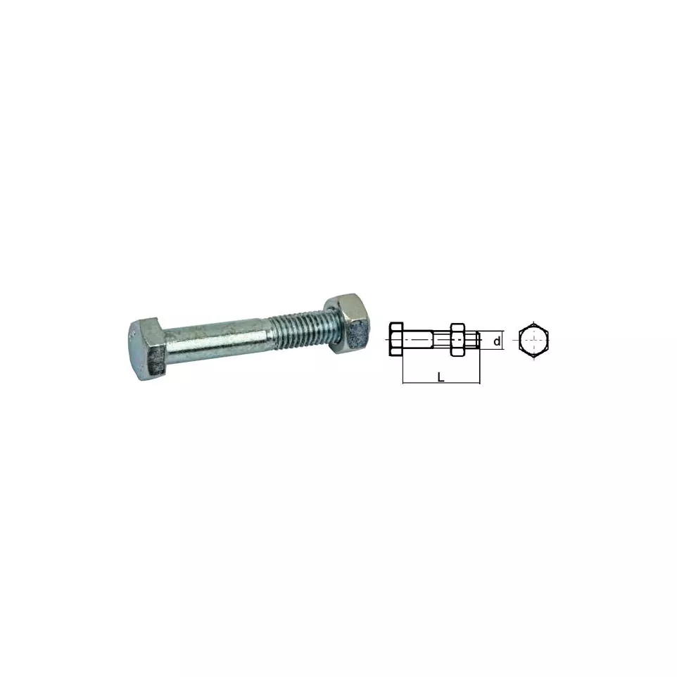 Mechanische bout staal verzinkt +...