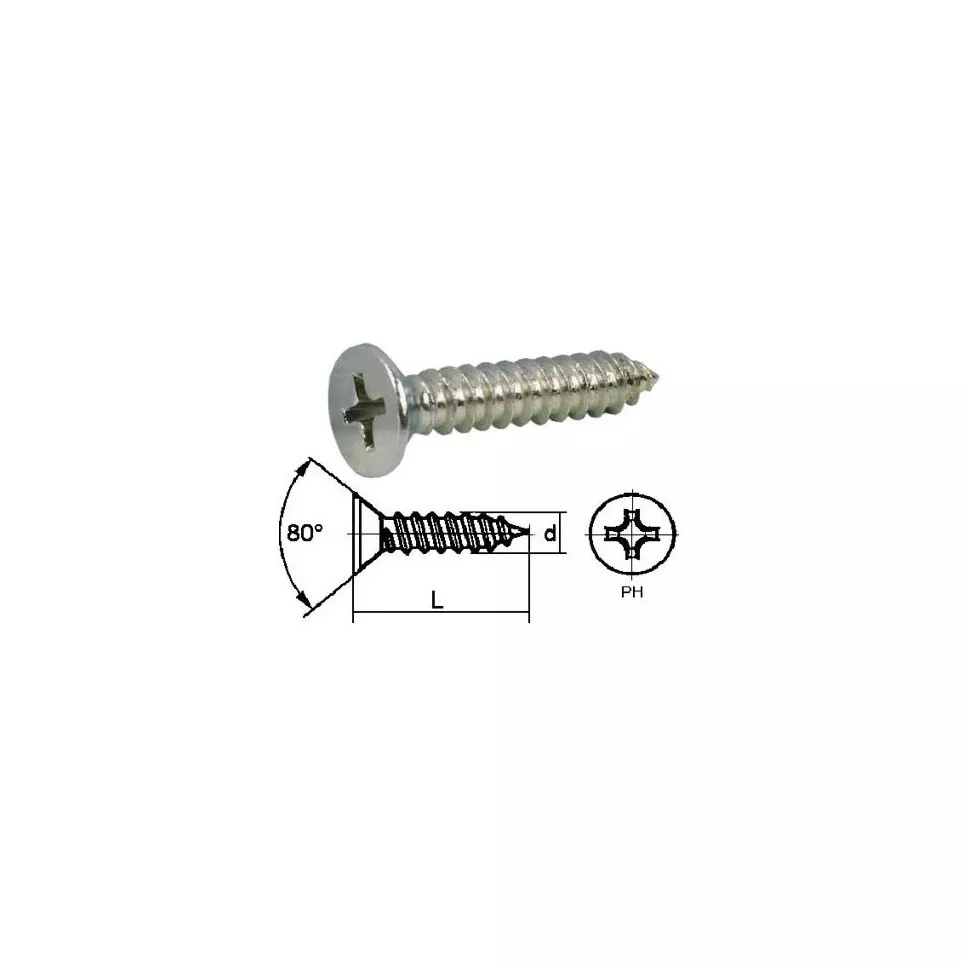 Stainless Steel A2 Countersunk Head...