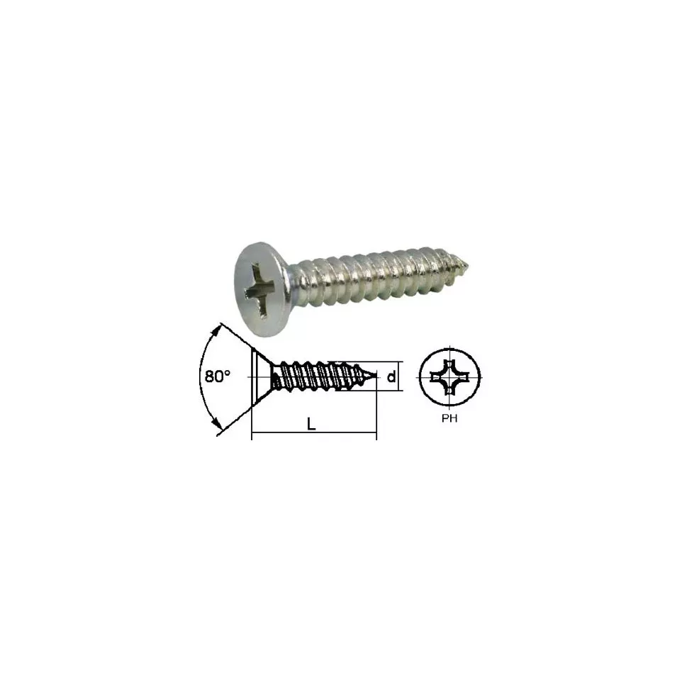 Stainless Steel A2 Countersunk Head...