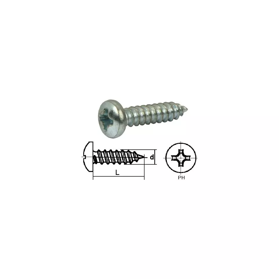 Steel Zinc-Plated Pan Head Sheet...
