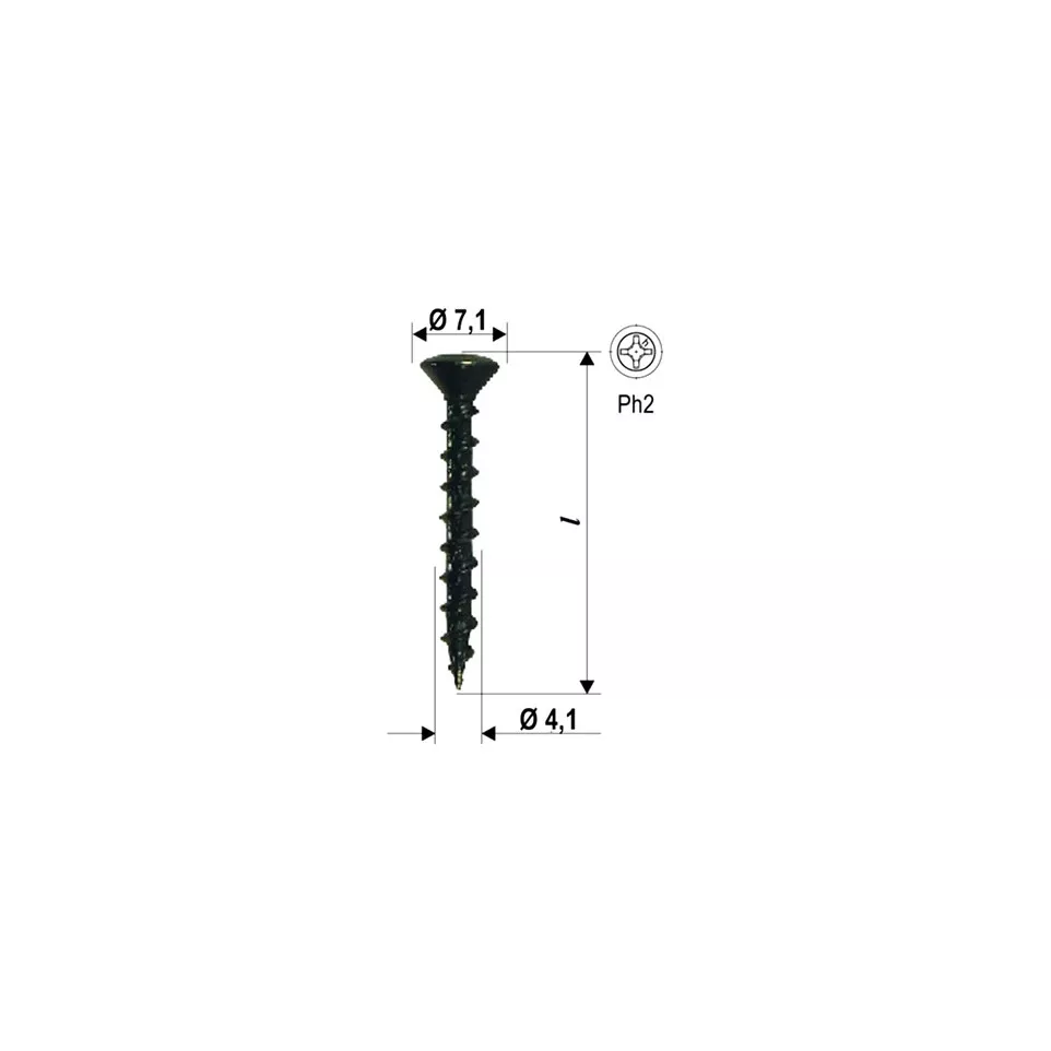 Countersunk Head PH2 Hardware Screws...