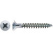 Vis SPAX cruciforme forée zinguée tête fraisée (PZ2) Ø4,5x70mm / 500PCE