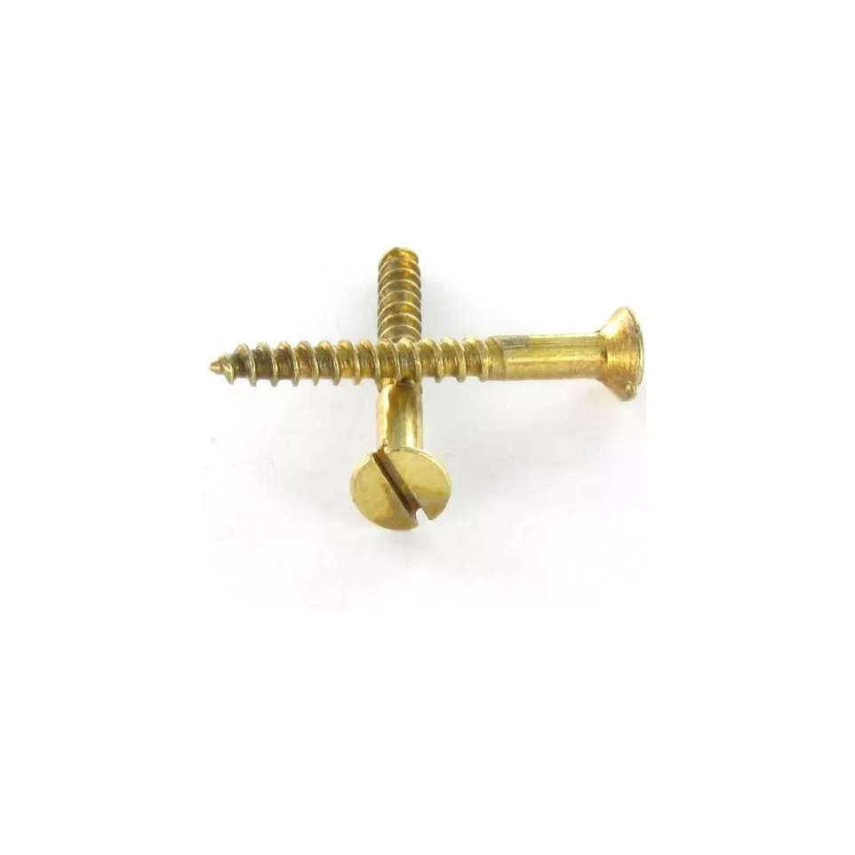 DIN 97 Slotted Countersunk Brass Wood...