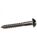 Houtschroef ruw ijzer flenskop met zaaggleuf DIN 96 Ø6x60mm / 100pce