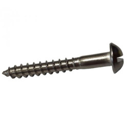 Vis à bois fer brut tête bombée fendue DIN 96 Ø3x35mm / 200pce