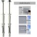 Chevilles Spit PROLONG pour ancrage profond Ø16 75-165mm / pce