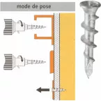 Mini Driva Drywall Anchors for Trunking and Baseboards Spit / Pack of 200