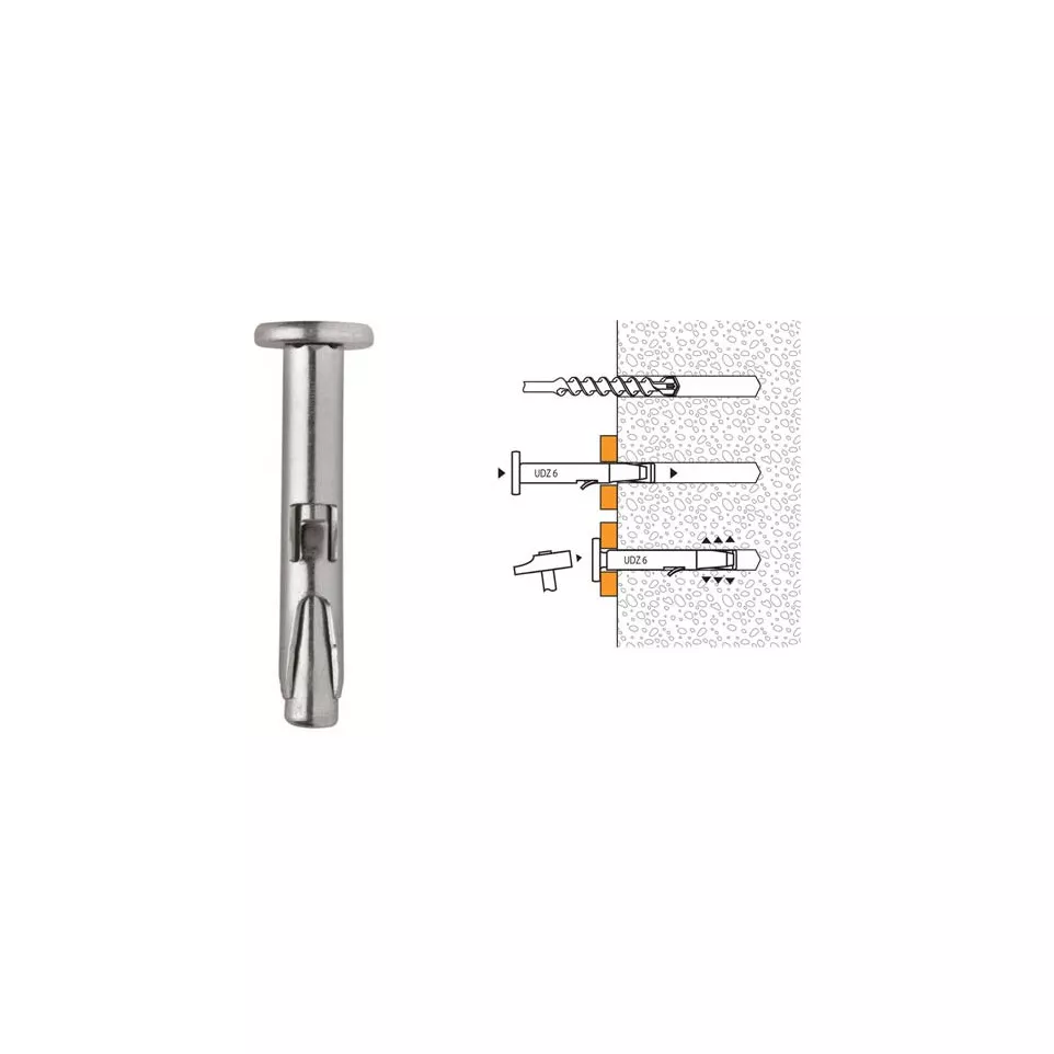 Spit UDZ Metal Nail Plug Anchor 6mm x...