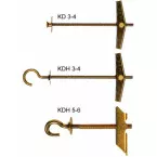 Cheville à bascule Fischer KD 4mm / 25pce