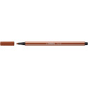 STABILO Pen 68 viltstift, rood-bruin