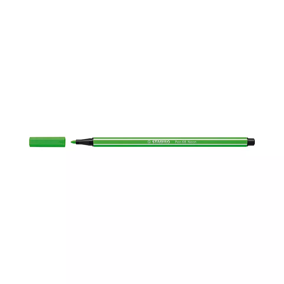 STABILO Pen 68 viltstift, neon groen