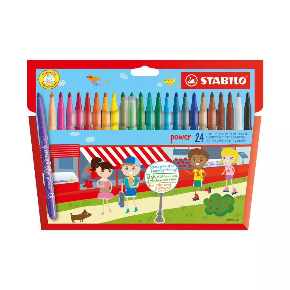 STABILO Power Felt Tip Pens Pack of...