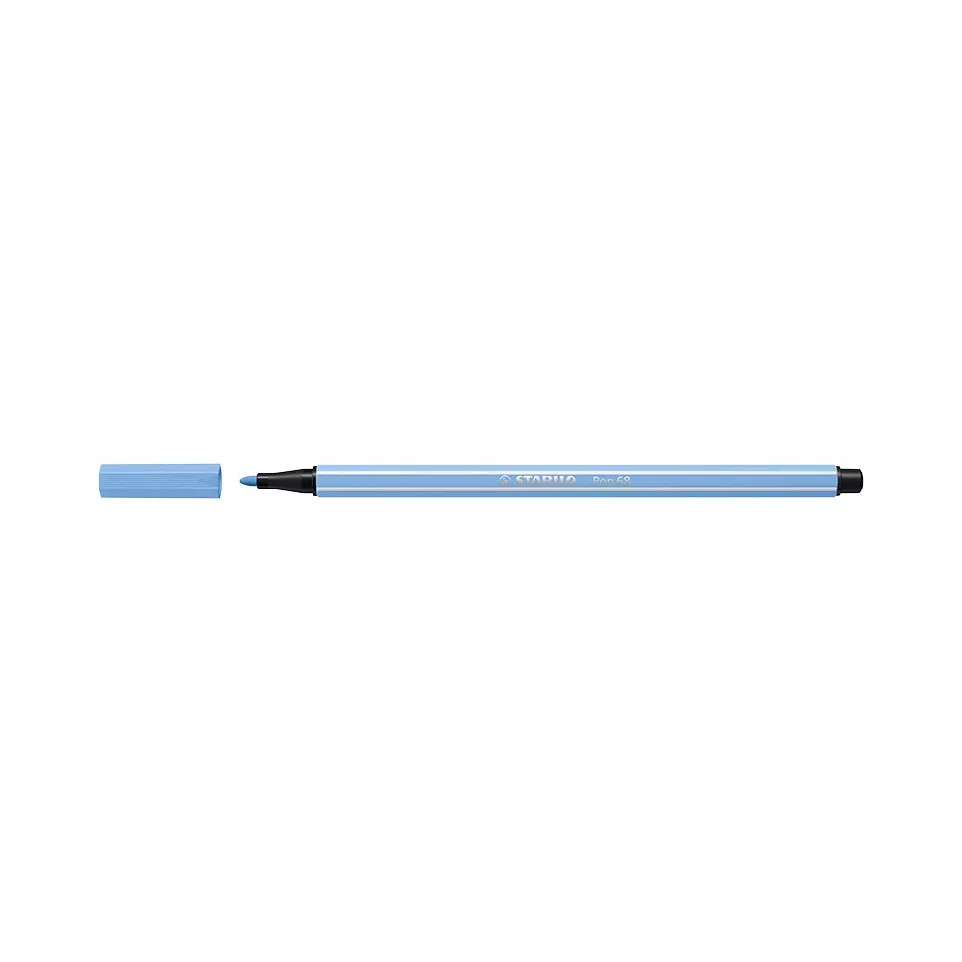 STABILO Pen 68 viltstift, ijsblauw