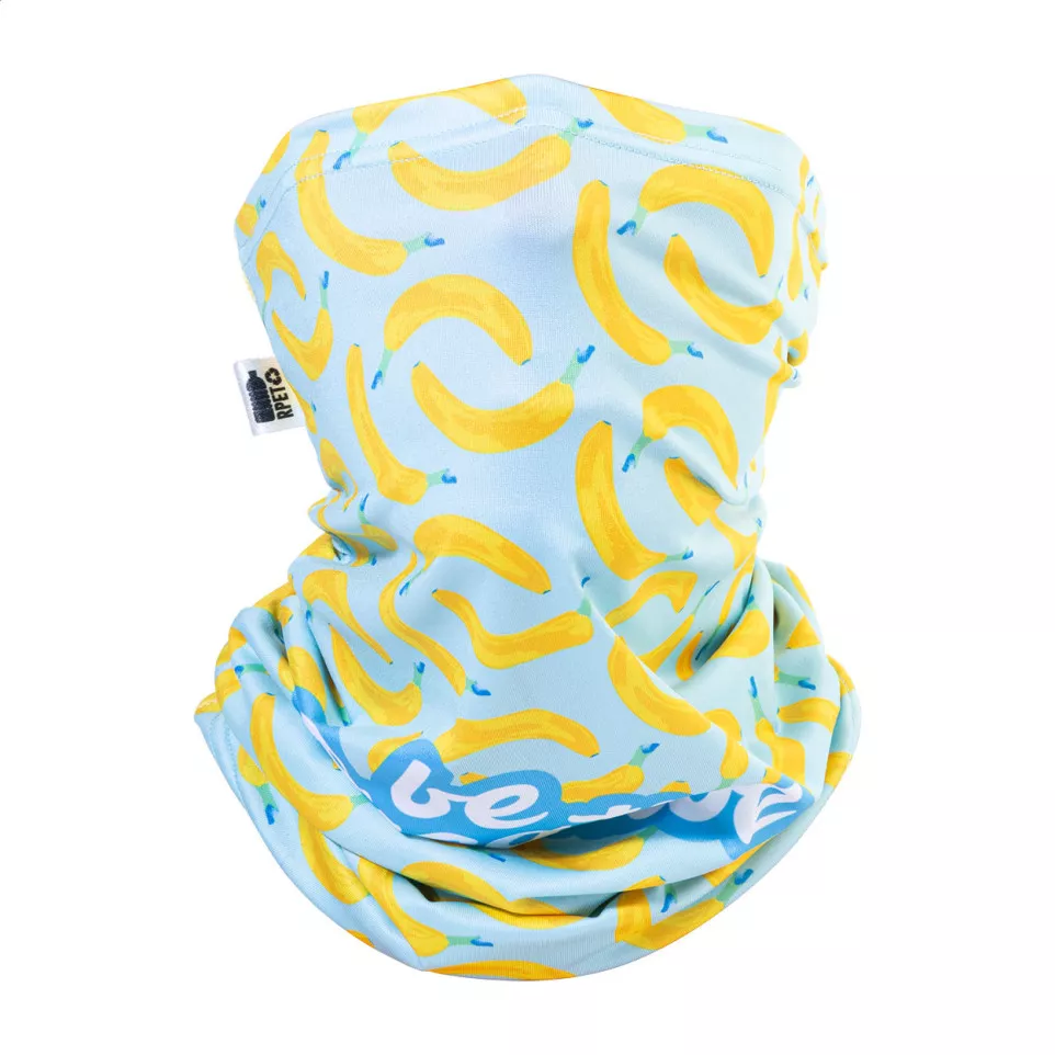 CreaScarf white  custom RPET multiscarf 