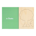 SendCraft blanc  carte postale puzzle personnalisée, arbre 