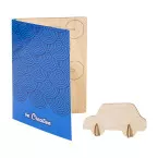 SendCraft wit  aangepaste puzzel ansichtkaart, auto 