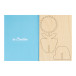 SendCraft blanc  carte postale puzzle personnalisée, fleur 