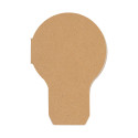 CreaStick Bulb Eco natural  custom sticky notepad 