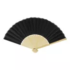 Repper black  RPET hand fan 
