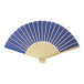 Repper blauw  RPET handwaaier 