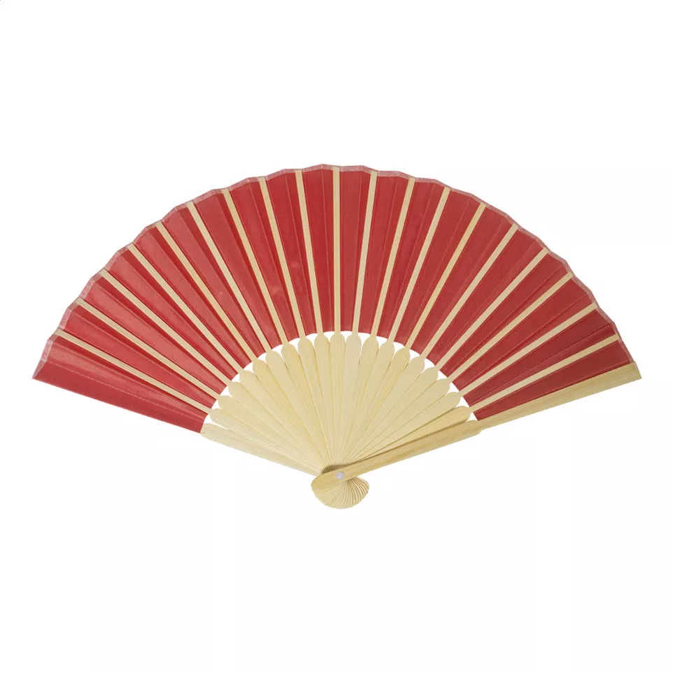 Repper red  RPET hand fan 