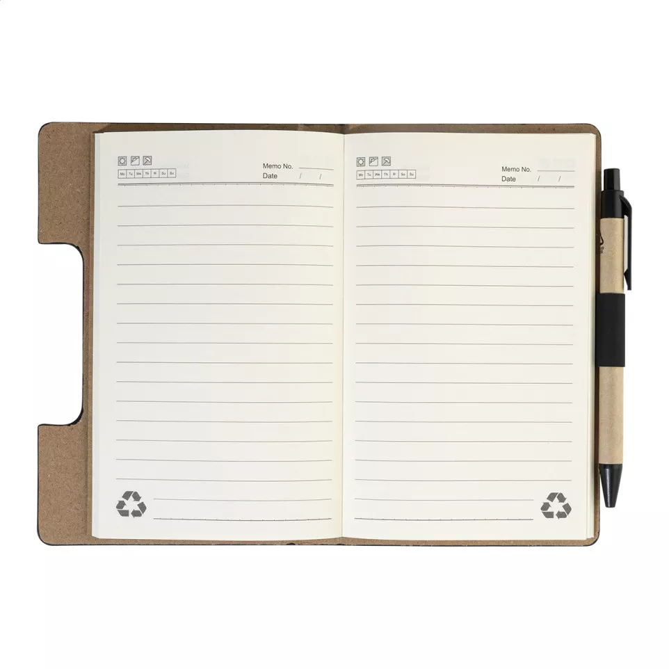 Metpuk zwart  RPU-notebook 