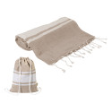 Tortuga natural  recycled cotton beach towel and drawstring bag 